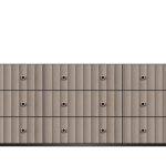 American Modern  84'' Nine-Drawer Dresser