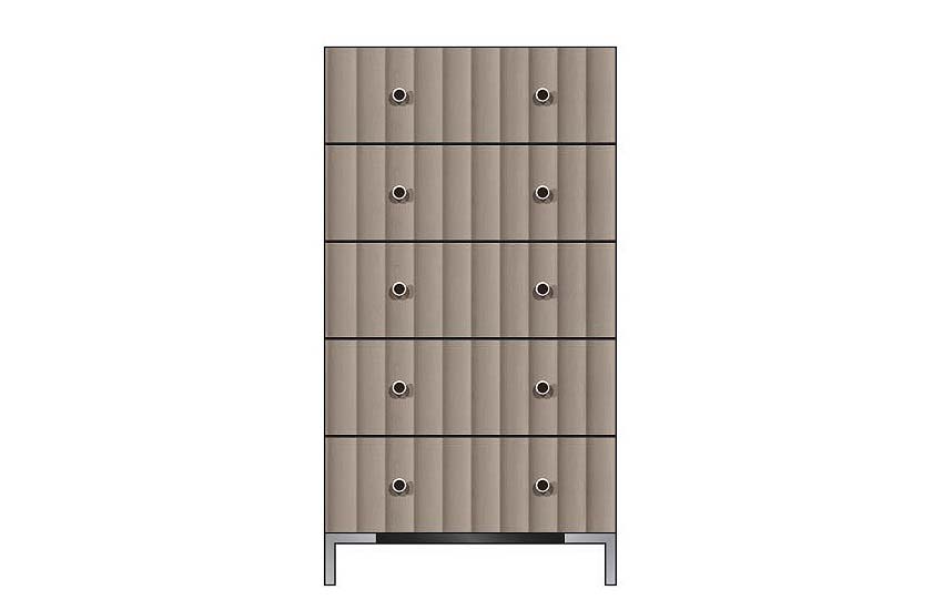 American Modern 28'' Five-Drawer Chest