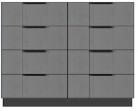 American Modern  56'' Eight-Drawer Dresser