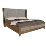American Modern II 1B King Vertical Panel Upholstered Bed