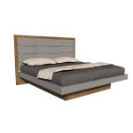 American Modern II 2P King 12 Panel Upholstered Bed