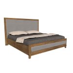 American Modern II 3B King 1 Panel Upholstered Bed
