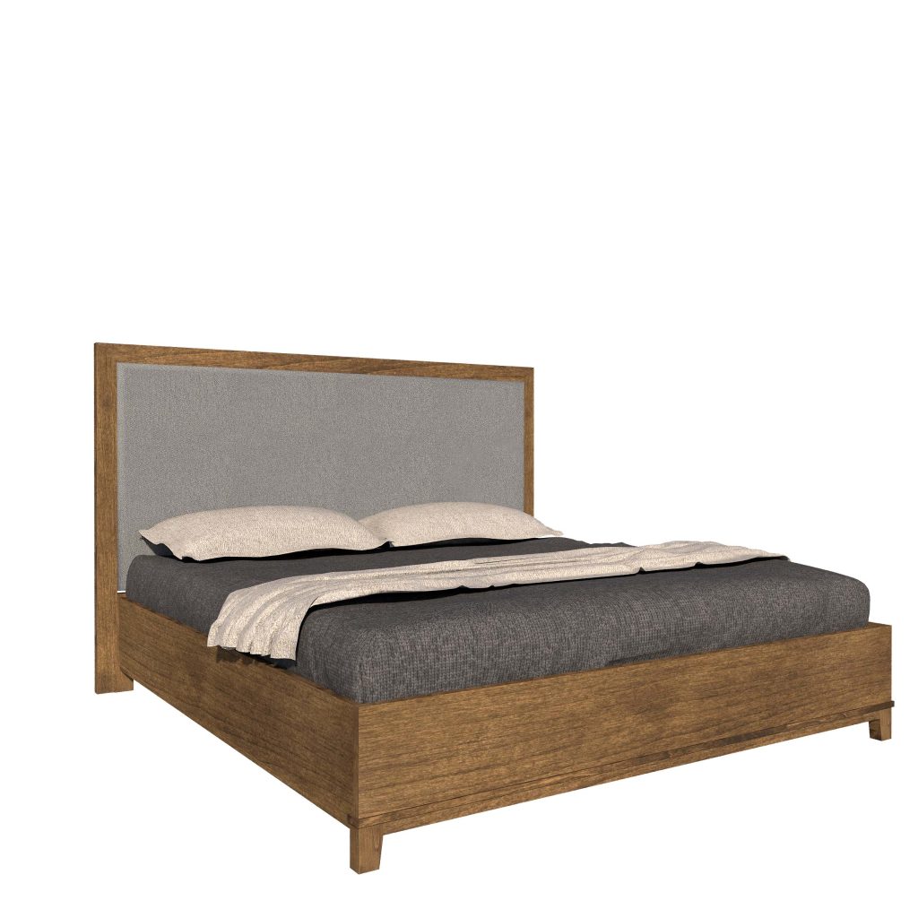 American Modern II 3C King 1 Panel Upholstered Bed