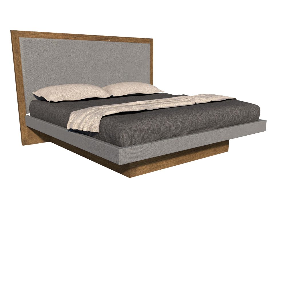 American Modern II 3P King 1 Panel Upholstered Bed