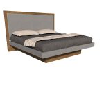 American Modern II 3P King 1 Panel Upholstered Bed