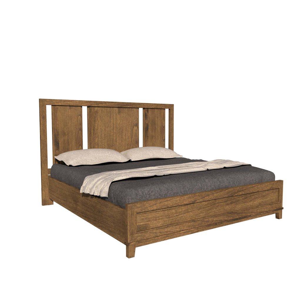 American Modern II 4A King Wood Bed
