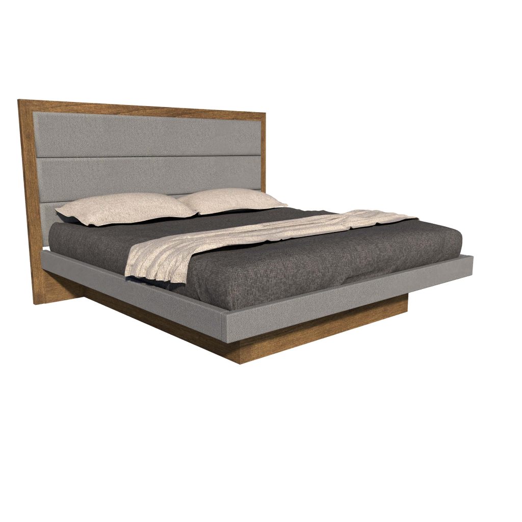 American Modern II 6P King 3 Panel Upholstered Bed