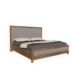 American Modern II 8B King Vertical Panel Upholstered Bed