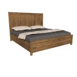 American Modern II 9A King Wood Bed