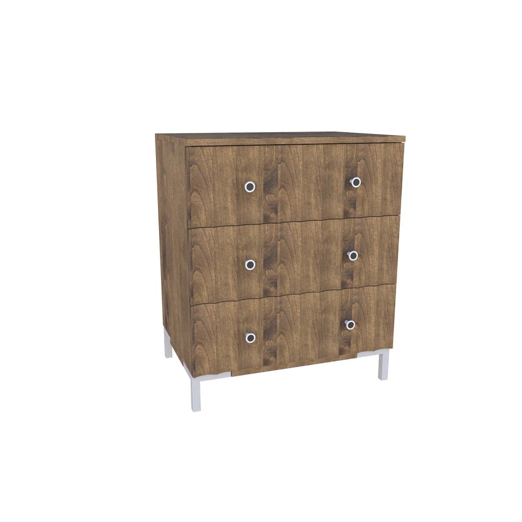American Modern II 28'' Three-Drawer Bedside Chest
