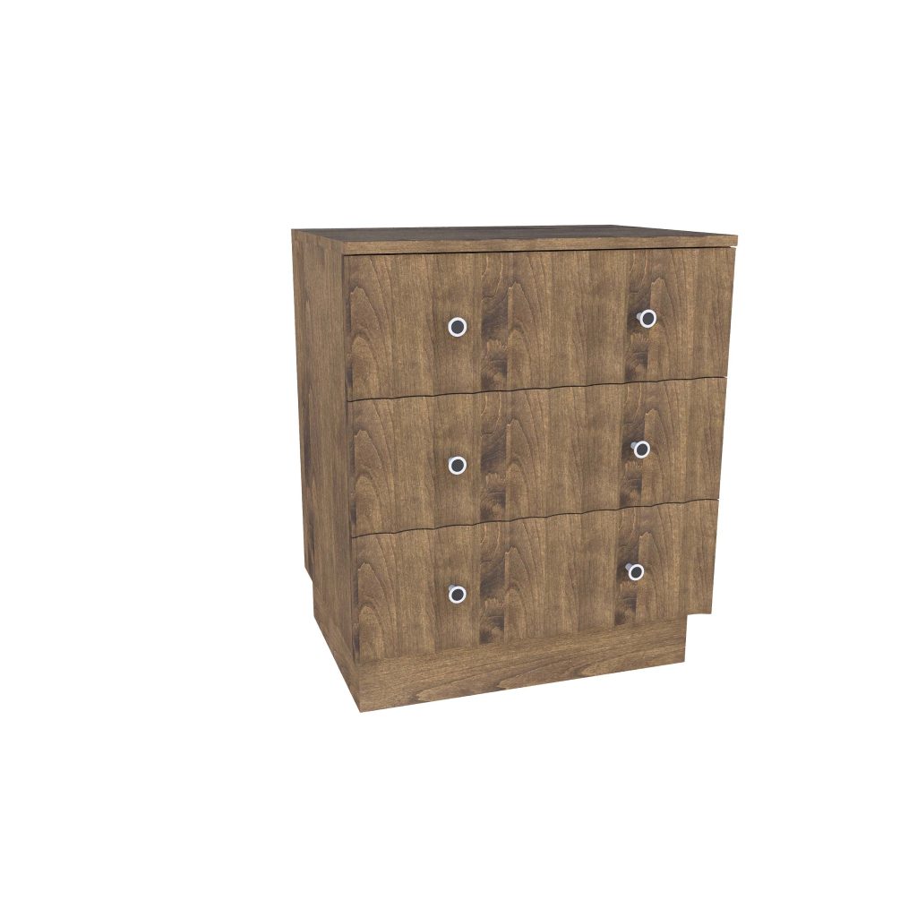 American Modern II 28'' Three-Drawer Bedside Chest