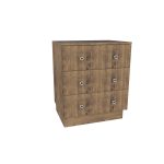 American Modern II 28'' Three-Drawer Bedside Chest