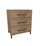 American Modern II 28'' Three-Drawer Bedside Chest