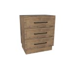 American Modern II 28'' Three-Drawer Bedside Chest