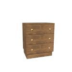 American Modern II 28'' Three-Drawer Bedside Chest