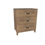 American Modern II 28'' Three-Drawer Bedside Chest