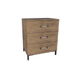American Modern II 28'' Three-Drawer Bedside Chest