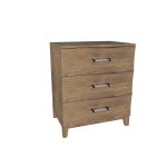 American Modern II 28'' Three-Drawer Bedside Chest