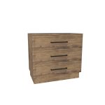 American Modern II 36'' Three-Drawer Bedside Chest