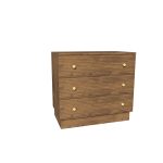 American Modern II 36'' Three-Drawer Bedside Chest