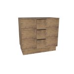 American Modern II 36'' Three-Drawer Bedside Chest