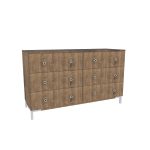 American Modern II  56'' Six-Drawer Dresser