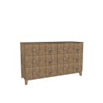 American Modern II  56'' Six-Drawer Dresser