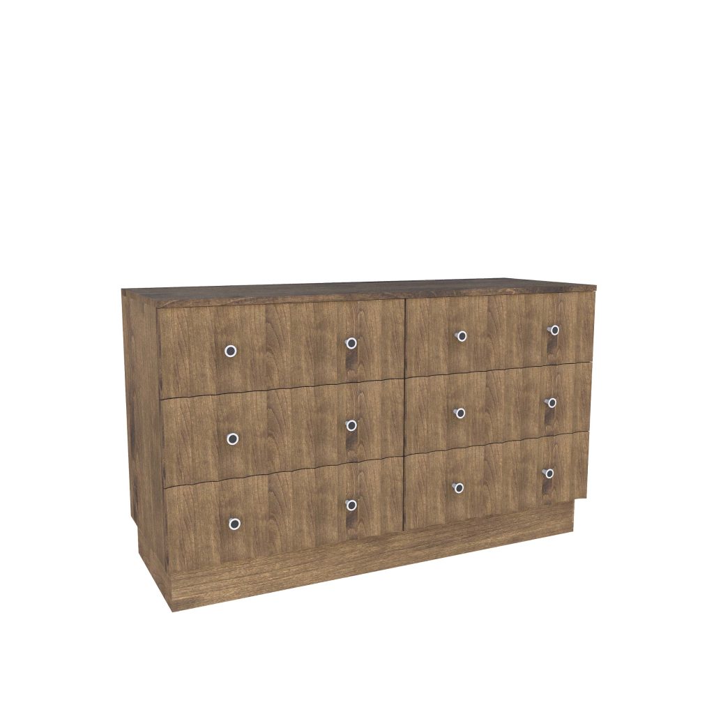 American Modern II  56'' Six-Drawer Dresser