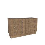 American Modern II  56'' Six-Drawer Dresser