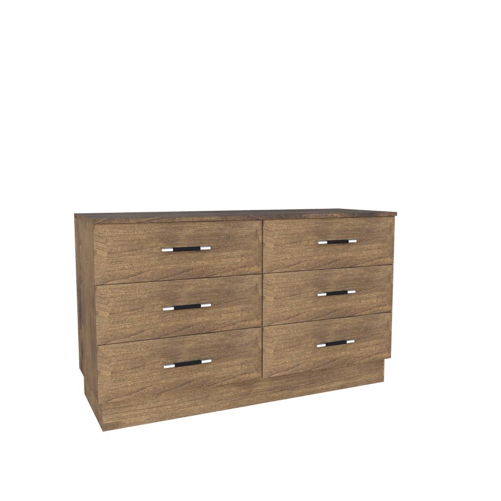 American Modern II  56'' Six-Drawer Dresser