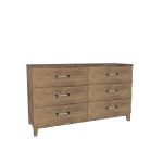 American Modern II  56'' Six-Drawer Dresser