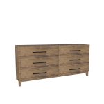American Modern II  72'' Six-Drawer Dresser