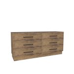 American Modern II  72'' Six-Drawer Dresser