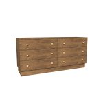 American Modern II  72'' Six-Drawer Dresser