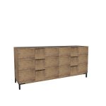 American Modern II  72'' Six-Drawer Dresser