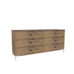 American Modern II  72'' Six-Drawer Dresser