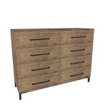 American Modern II  56'' Eight-Drawer Dresser