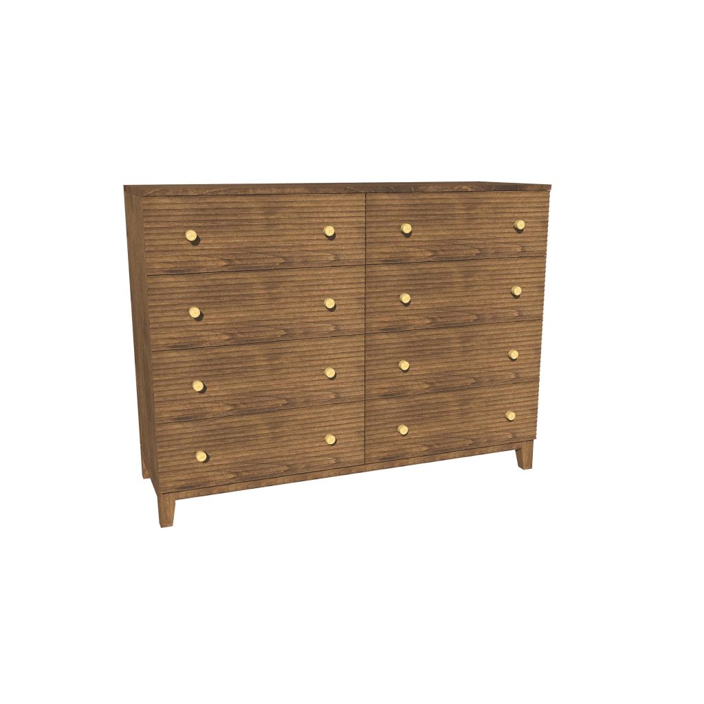American Modern II  56'' Eight-Drawer Dresser