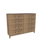 American Modern II  56'' Eight-Drawer Dresser