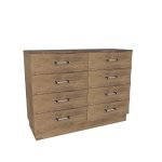 American Modern II  56'' Eight-Drawer Dresser