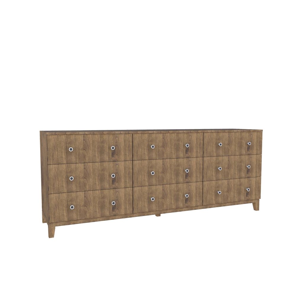American Modern II  84'' Nine-Drawer Dresser