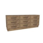 American Modern II  84'' Nine-Drawer Dresser