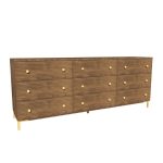 American Modern II  84'' Nine-Drawer Dresser