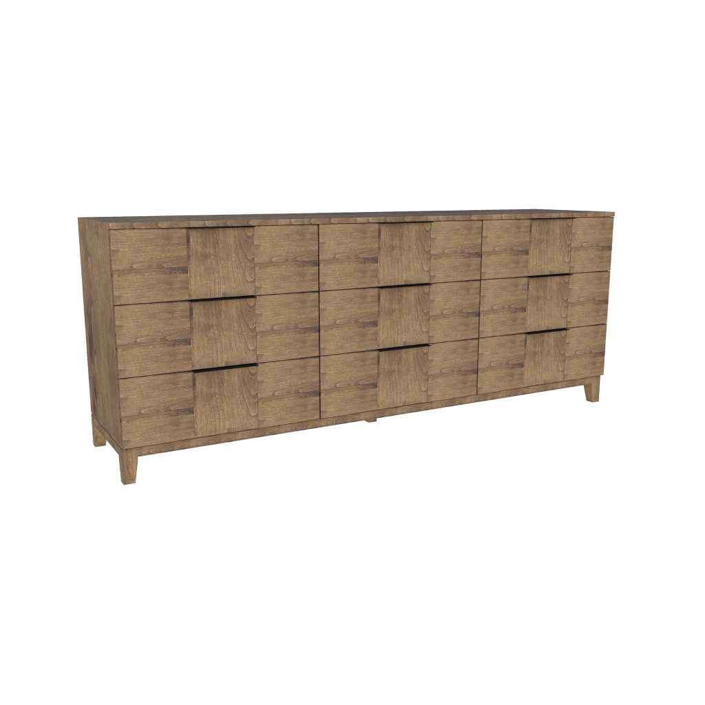 American Modern II  84'' Nine-Drawer Dresser