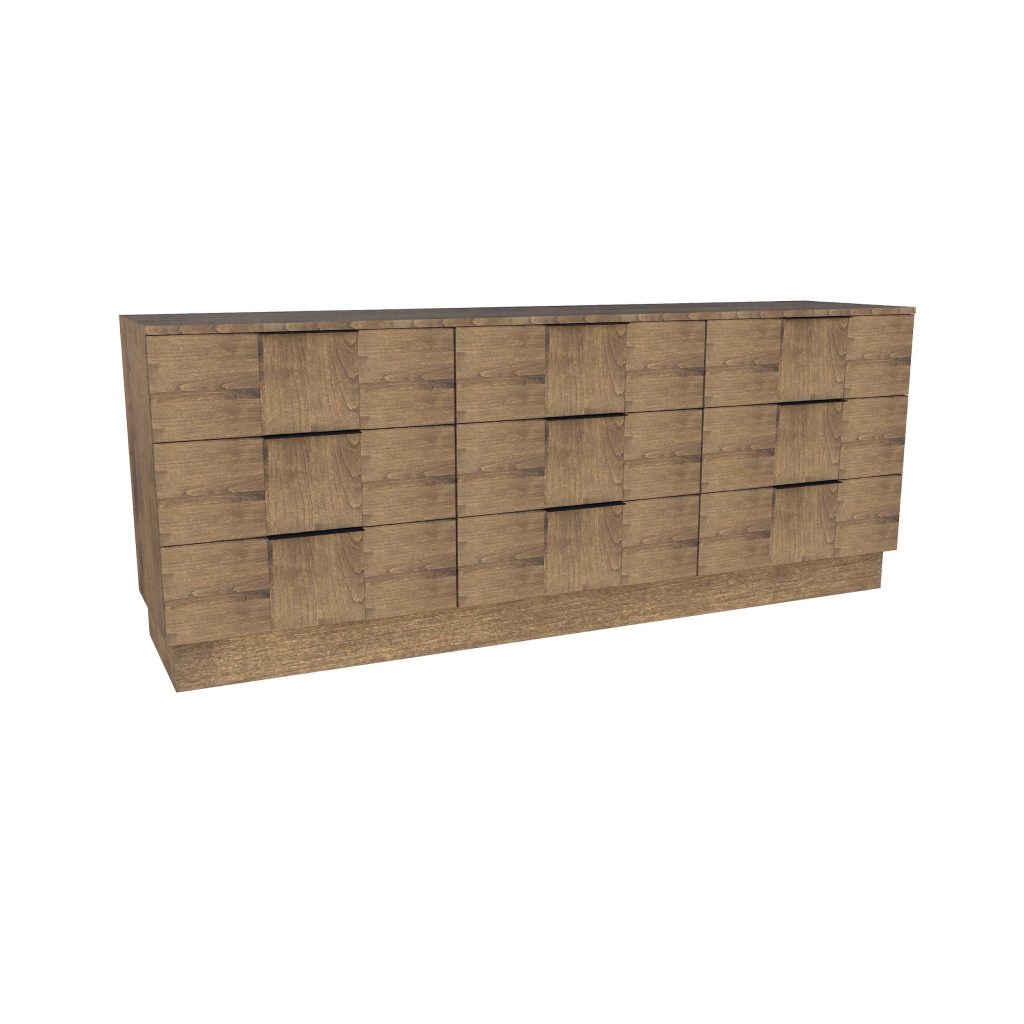 American Modern II  84'' Nine-Drawer Dresser