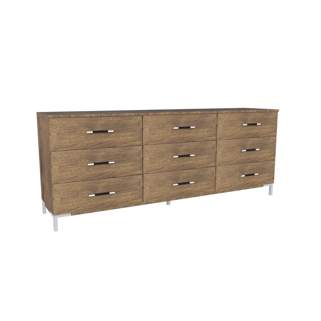 American Modern II  84'' Nine-Drawer Dresser