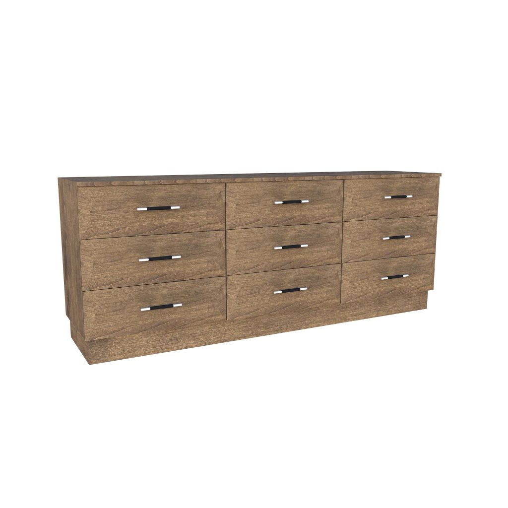 American Modern II  84'' Nine-Drawer Dresser