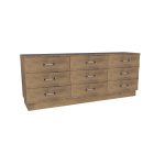American Modern II  84'' Nine-Drawer Dresser