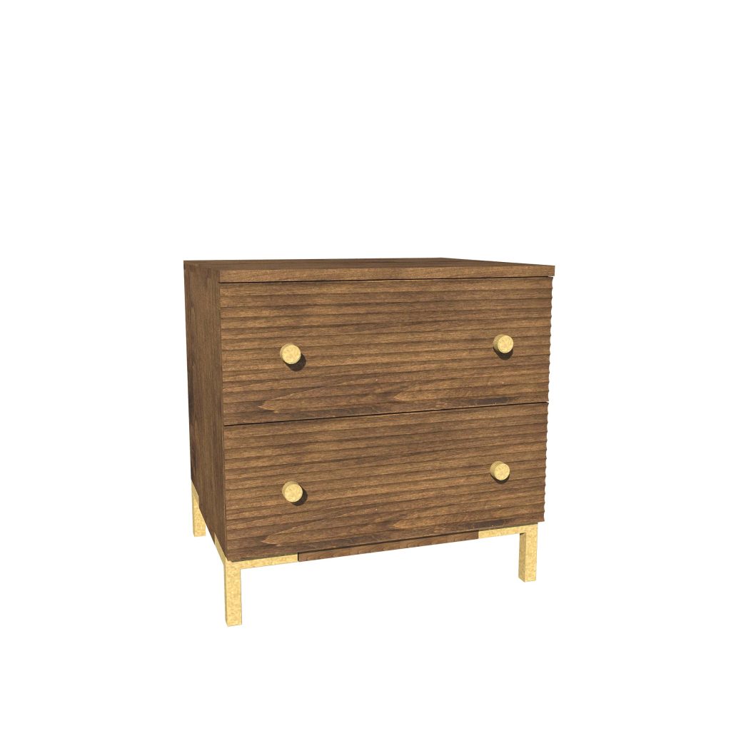 American Modern II 24'' Two-Drawer Nightstand