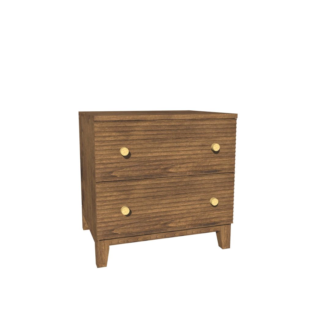American Modern II 24'' Two-Drawer Nightstand